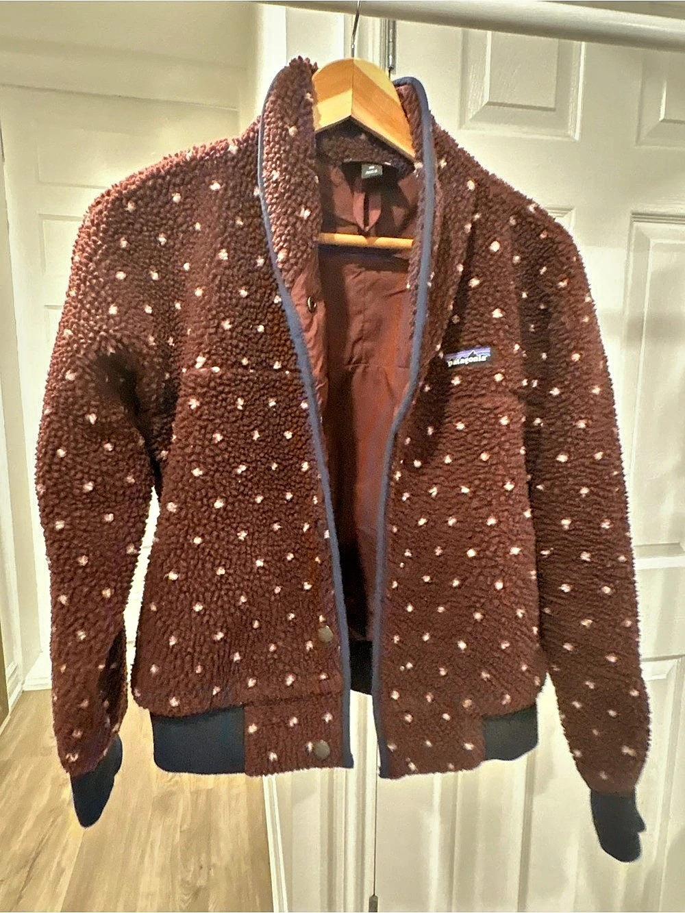 Patagonia Snap Front Retro-X Jacket Brown & Blue XS